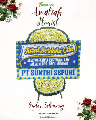 Papan Bunga Duka di Beoga Barat